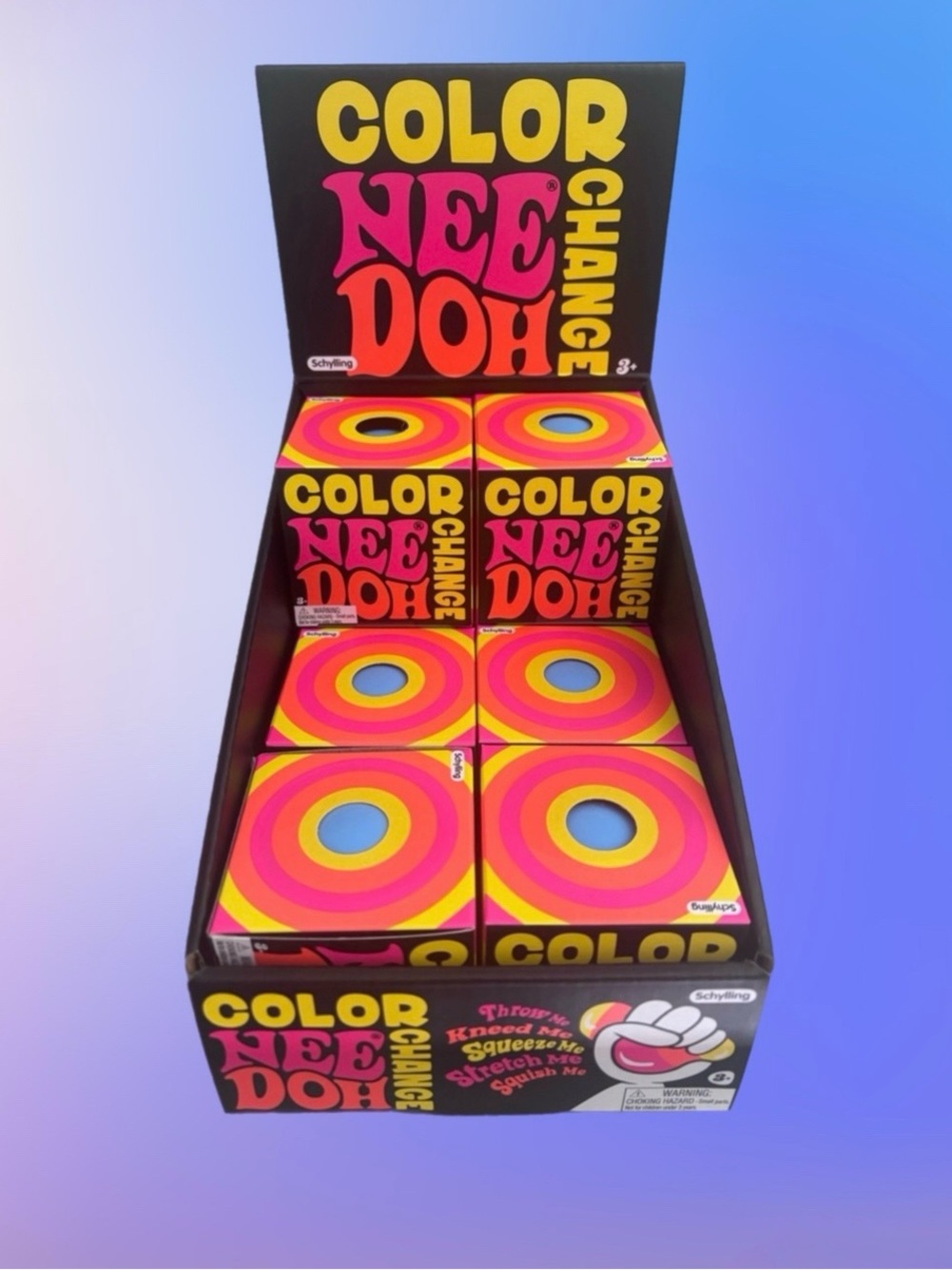 Schylling Color Change Needoh: Kids Sensory Fidget Toy - Blue
